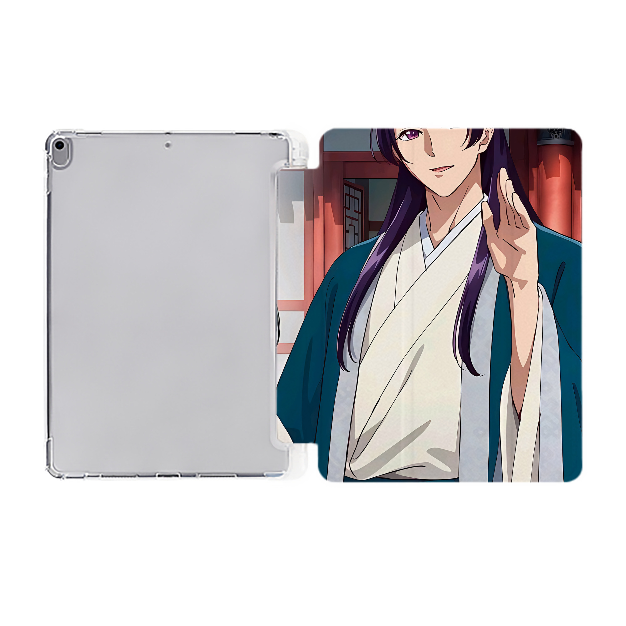 （画像用） 薬屋のひとりごと The Apothecary Diaries IPad ケース ペン収納付き 三つ折りスタンド PUレザー×シリコン 対応機種9.5/10.5/10.9インチ